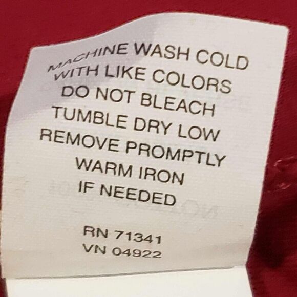 LL Bean Shirt Tee Womens Plus Size 3X Long Sleeve Stretch Knit Red Cotton - Picture 7 of 8